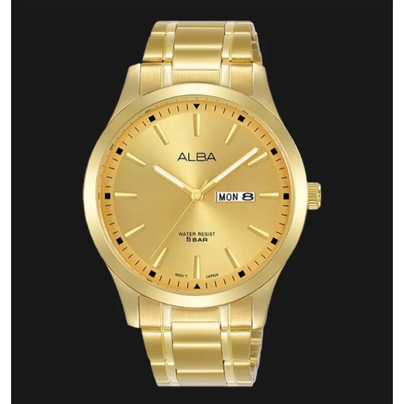 Jam Tangan Pria Alba Original AJ6148X1 Gold