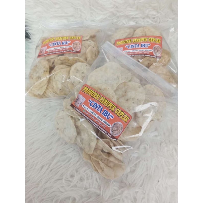 

Khas Tegal kerupuk Geplek Renyah
