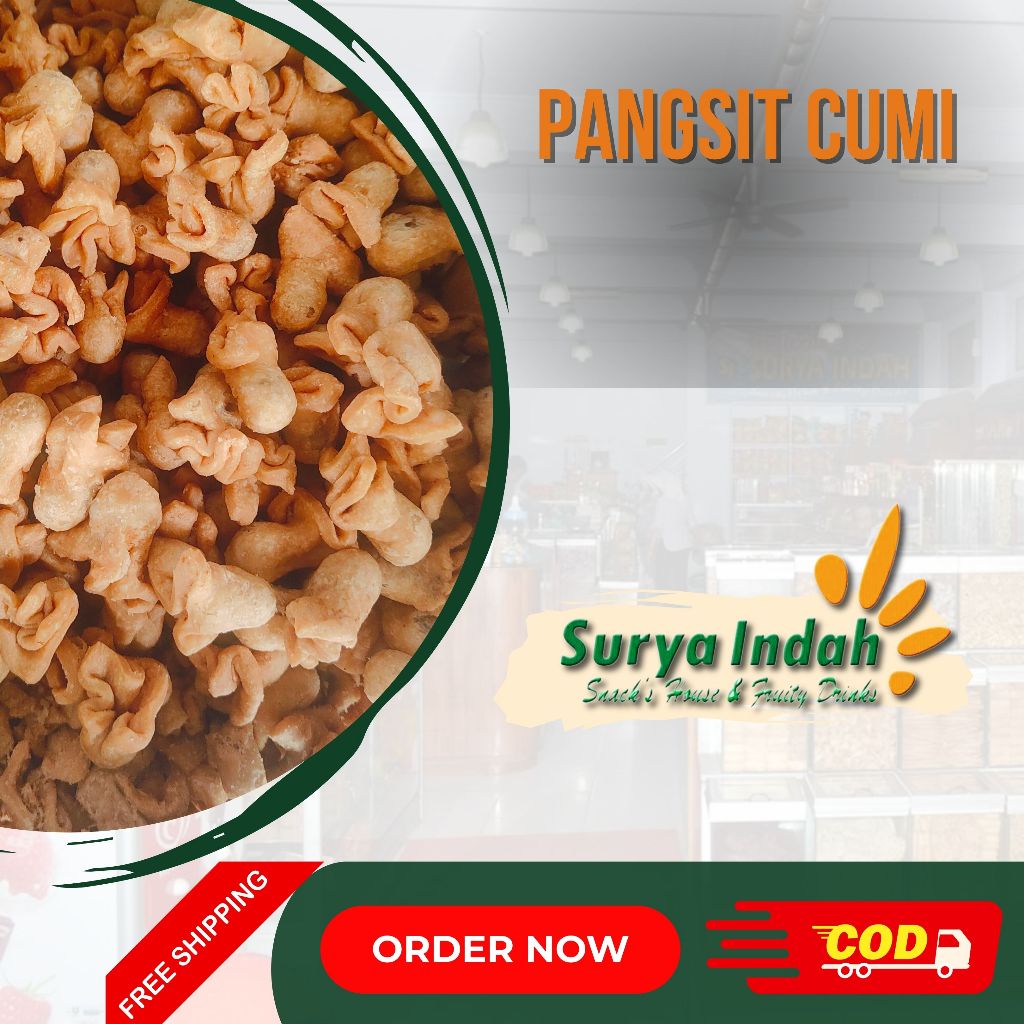 

Pangsit Cumi Kwalitas Premium dijamin Enak 100gr Surya Indah Jombang