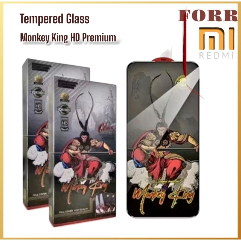 Tempered Glass Monkey King HD Premium Redmi A1 Redmi A2 Redmi A3 Redmi 9a/9c Redmi 10c Redmi 12c Red