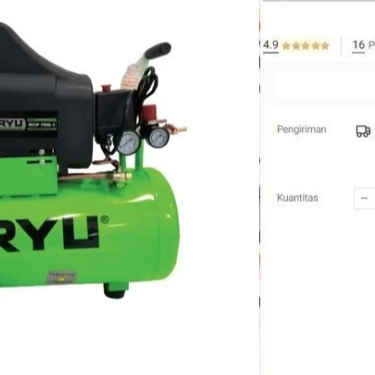 

Air Compressor RYU 2 HP 35 L RCP200-1 Kompresor Angin RCP 200-1 2hp