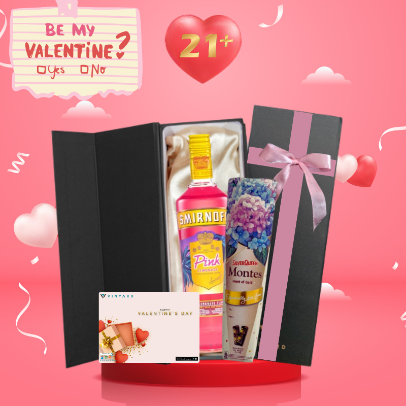 

Valentine Gift Smirnoff Pink Lemonade 700ml free Chocolate Bouquet by Vinyard