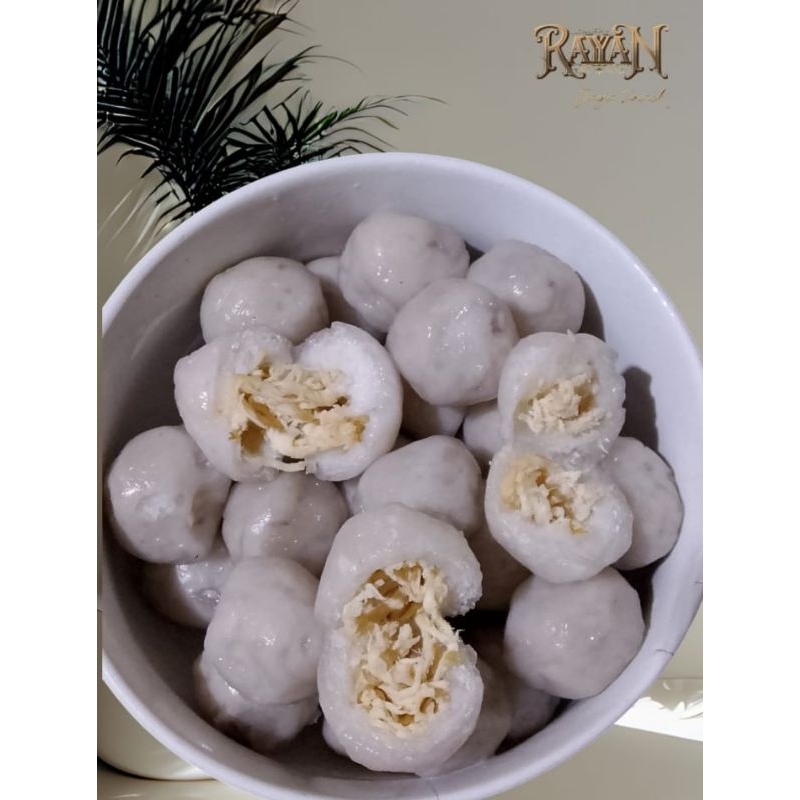 

paket usaha baso aci ukuran sedang isi ayam suwir 100pcs