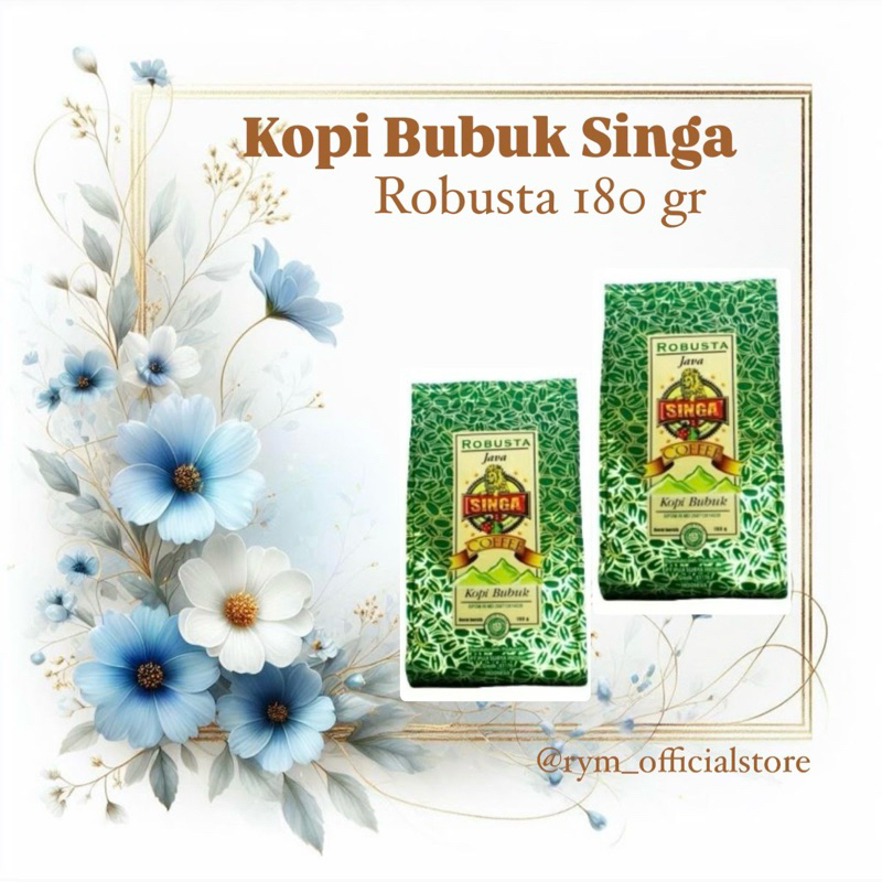 

Kopi Bubuk Singa Robusta Kemasan 180 gram