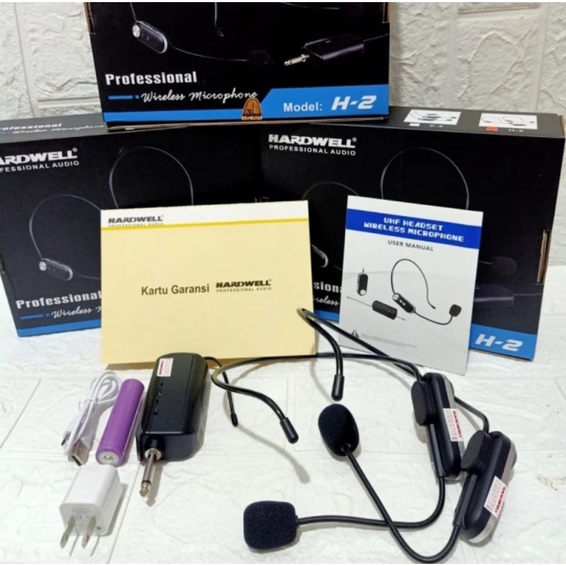MIC WIRELESS HARDWELL H2 MIC BANDO HARDWELL H 2 ORIGINAL