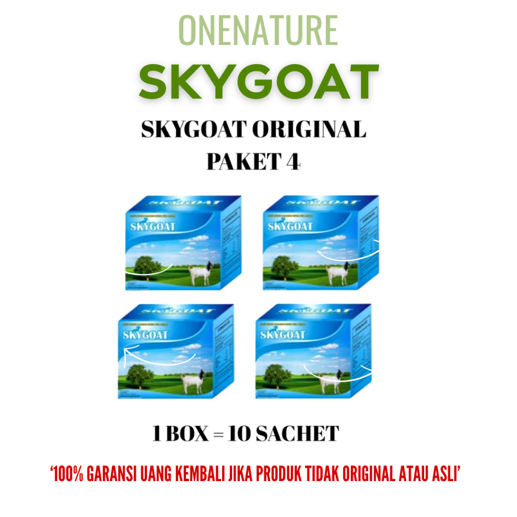 

Paket 4 Box Skygoat Susu Kambing Etawa Full Cream Susu Bubuk Sehat Alami Asli Original