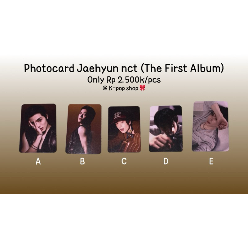 Photocard Jaehyun The first album (unofficial)