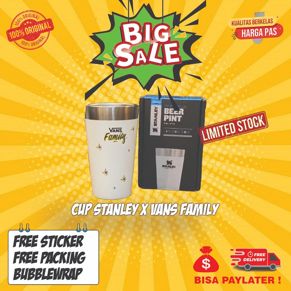 Cup Stanley x Vans Family | GELAS STANLEY | CUP STAINLEES STEEL | TEMPAT MINUM | MUG | CANGKIR