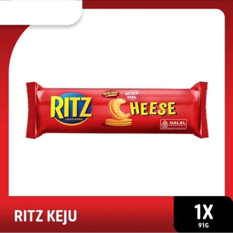 

Ritz Crackers Sandwich Biskuit Cheese (91 Gr)