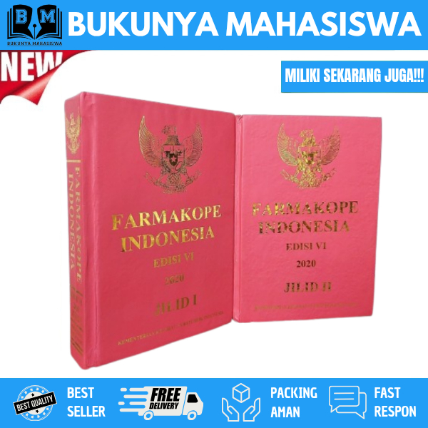 FARMAKOPE INDONESIA EDISI 5 / 6 BUKU 1&2 FARMAKOPE 3 FARMAKOPE 4 FARMAKOPE 5 FARMAKOPE 6 FARMAKOPE E