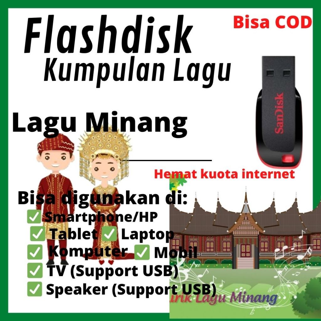 Flashdisk Isian lagu Minang