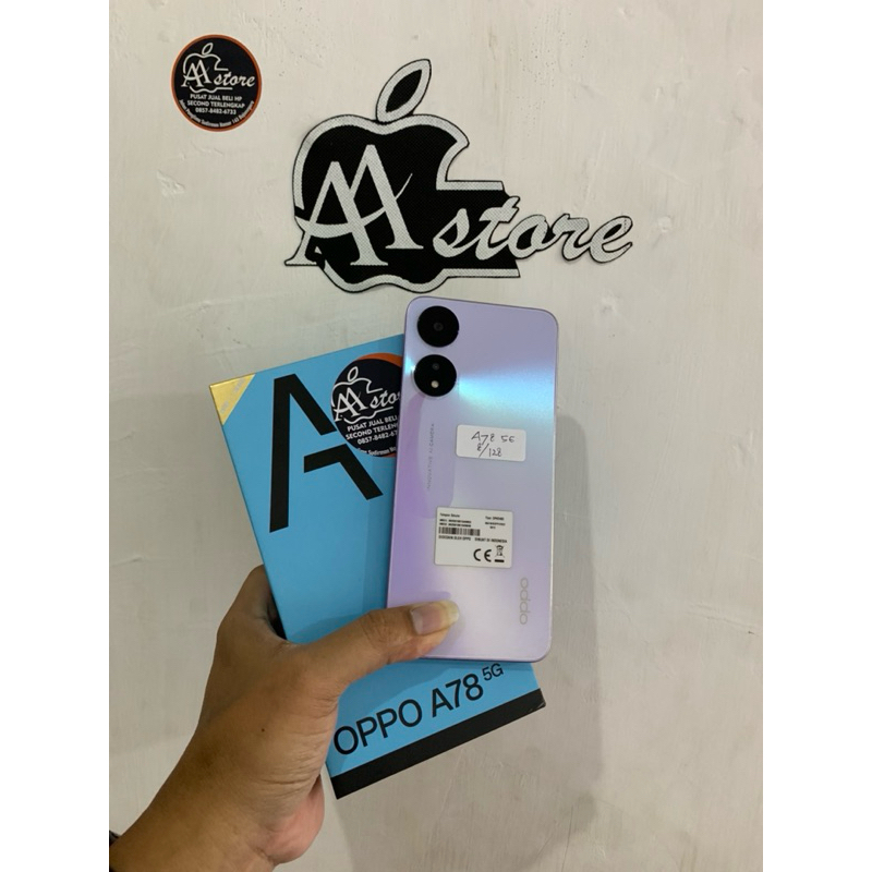 oppo A78 5G 8/128 gb bekas resmi