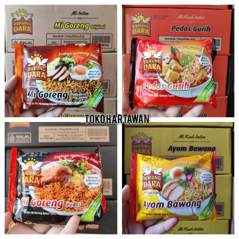 

Mie instan burungdara reborn 1 Dus 20pc 4 varian rasa