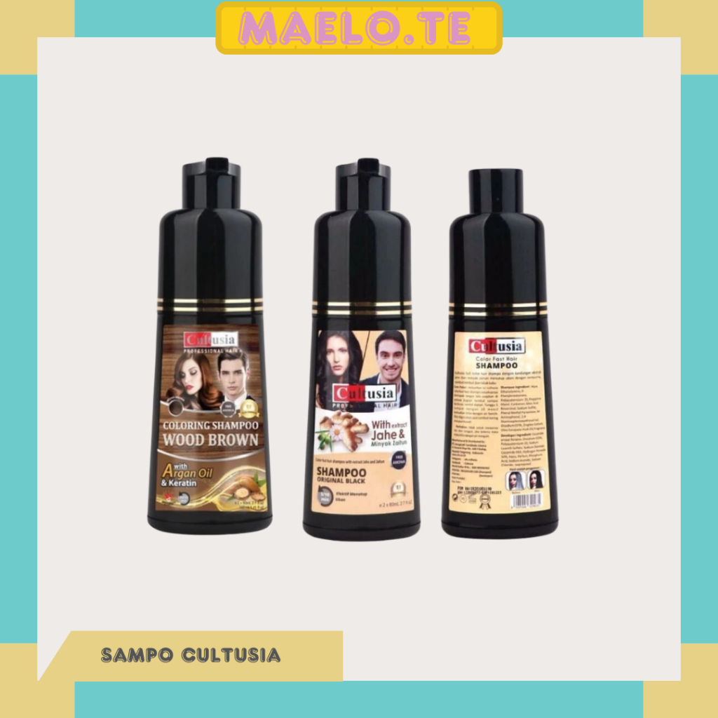 CULTUSIA Shampoo penutup uban / Shampoo Black Instant