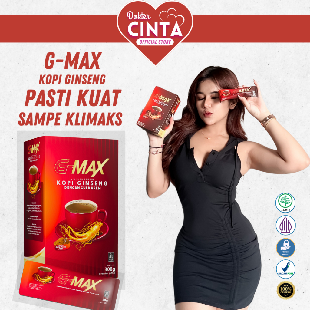 

Kopi Ginseng Merah Instan G-max - Cepat Pulihkan Tenaga Dan Settamina-P-ria - BPOM Aman Tanpa Efek Samping