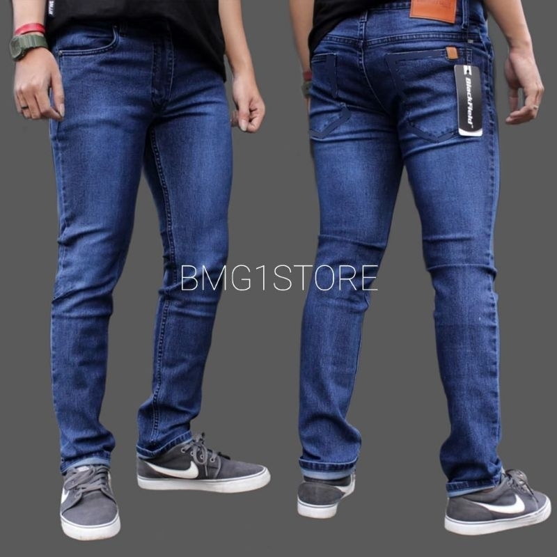 CELANA JEANS JUMBO PRIA/JEANS SLIMFIT UKURAN BESAR ORIGINAL 27-42/CELANA BIG SIZE PRIA MELAR