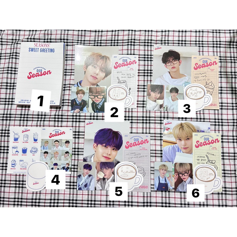 [READY STOCK] SEASON'S GREETINGS 2025 ZB1 ZEROBASEONE HANBIN YUJIN ZHANGHAO GUNWOOK GYUVIN JIWOONG R