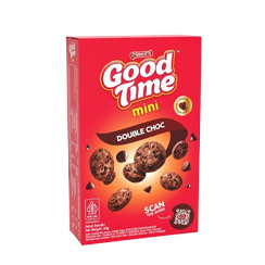 

GOOD TIME COOKIES CHOCOCHIPS MINI DOUBLE CHOC BOX 50GRAM