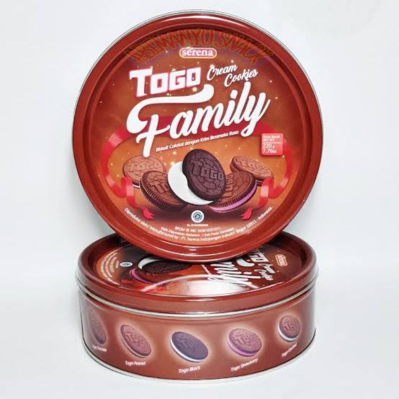 

Serena Biscuit Cream Cookies Togo Family Assorted 220gr