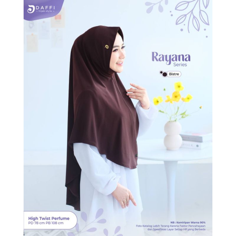 Daffi Hijab | Rayana series - Jersey hightwist parfume - Hijab syari kekinian