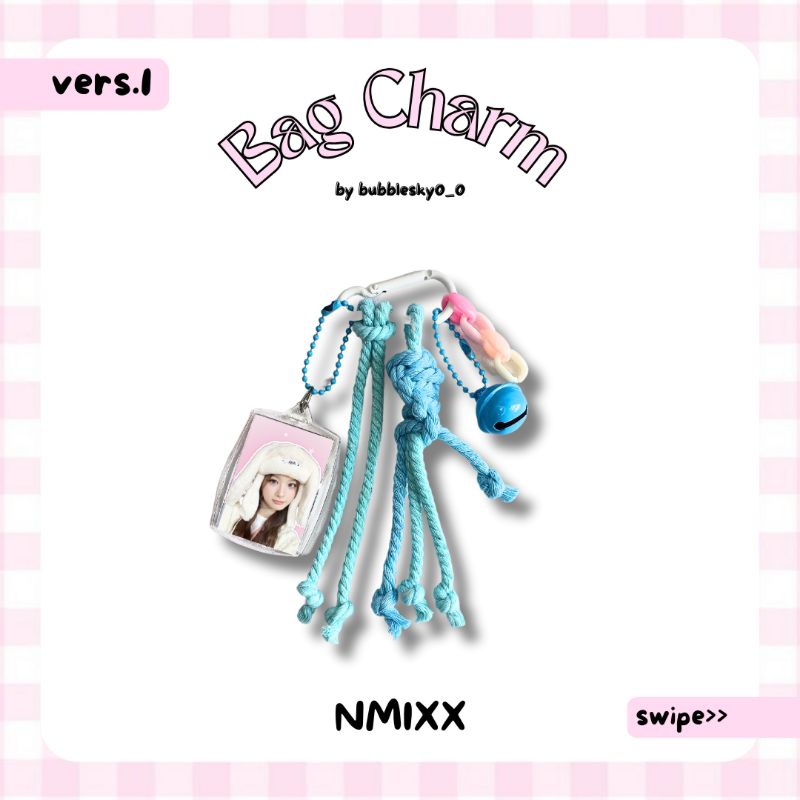 NMIXX Bag Charm Kpop/Gantungan tas/Gantungan kunci/Ganci/Keychain Nmixx/sullyon/jinsol/haewon/lily/j