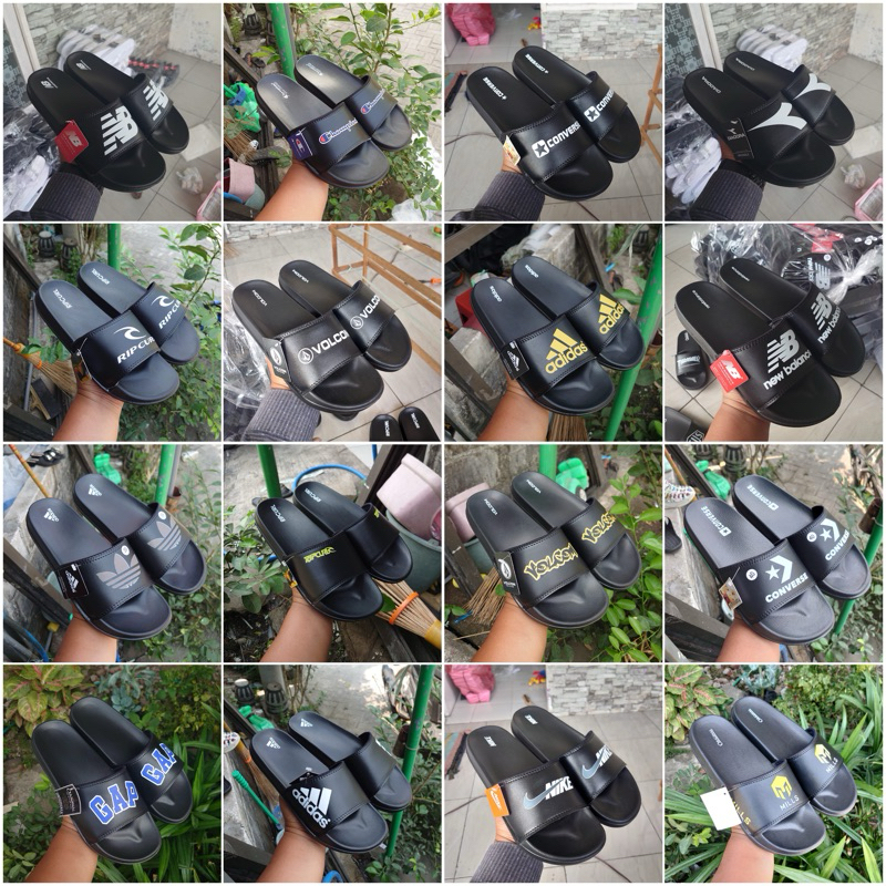 paket murah usaha grosir sandal slop selop pria wanita distro kekinian