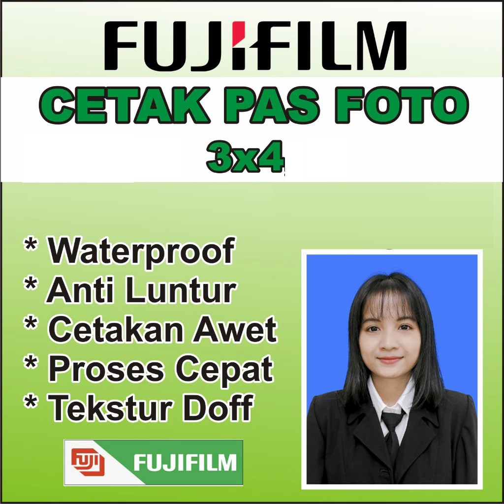 Cetak Pas Foto Ijazah Original FujifIlm