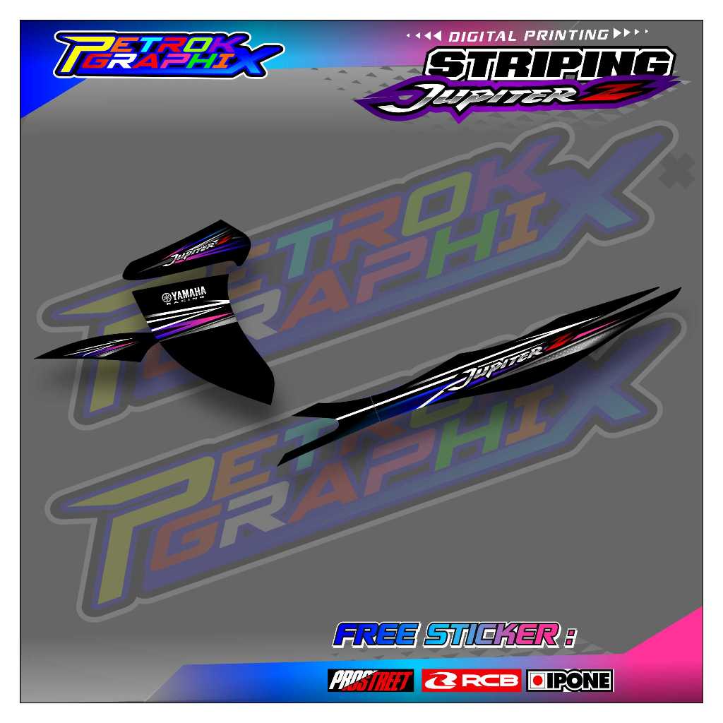 STRIPING VARIASI YAMAHA JUPITER Z BURHAN / STICKER LIST VARIASI MOTOR JUPITER Z BURHAN