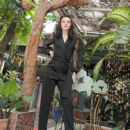Alyson Jumpsuit Wanita / jumpsuit Kondangan / jumpsuit Scuba /Korean Fashion / Jumpsuit  Pesta
