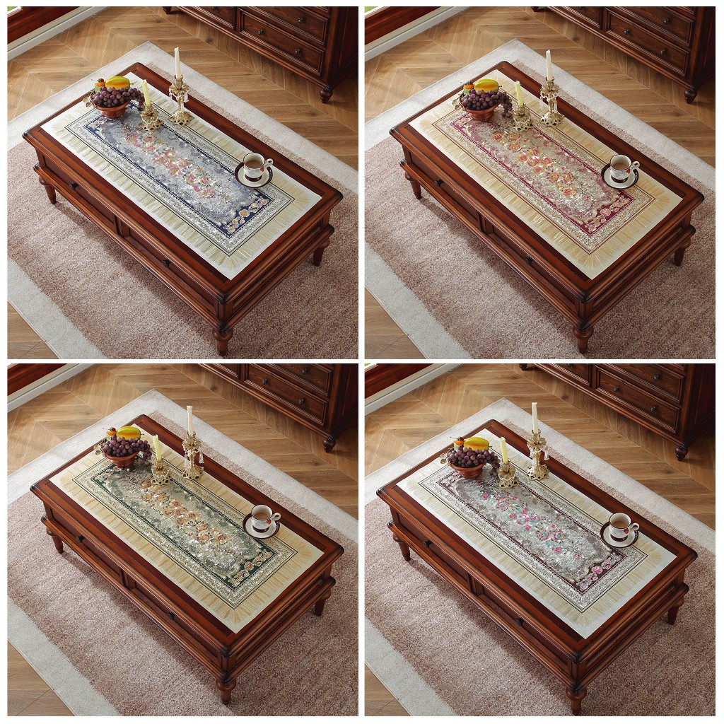 Taplak Meja Tamu Super Tebal Premium 45 x 90cm / 50 x 110cm / 60 x 120cm / Taplak Meja Ruang Tamu / 