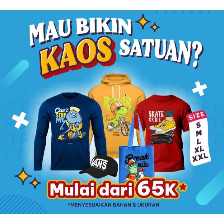 SABLON KAOS SATUAN LENGAN PANJANG