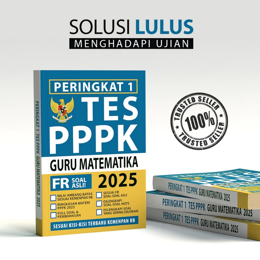 Buku PPPK GURU MATEMATIKA 2025 - Peringkat 1 PPPK GURU MATEMATIKA 2025