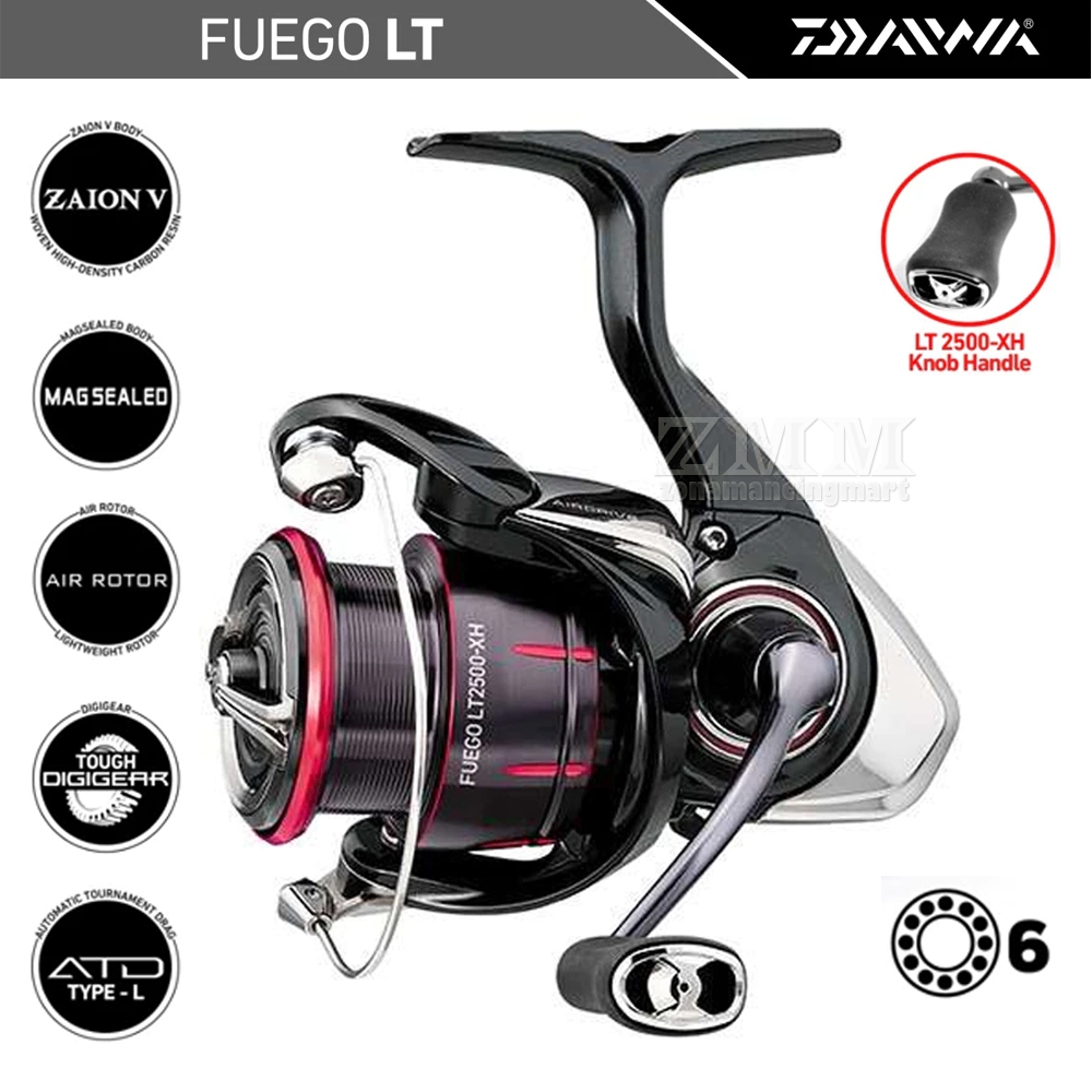 Reel DAIWA FUEGO LT 2023 | Galatama | Power Handle | Magsealed | Saltwater | Alat Pancing Original B