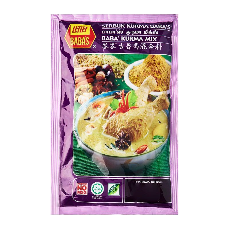 

Bumbu siap pakai kurma mix merk babas ( sup marak) repack 125g exp 6/2026