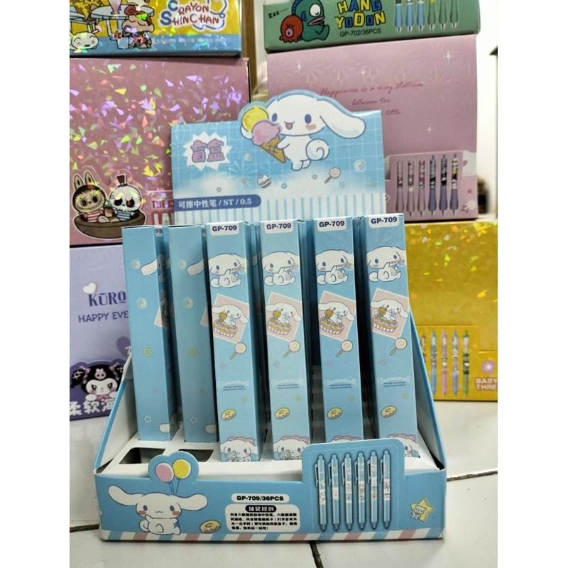 

[SANRIO] READY STOCK KUROMI CINNAMOROLL HANYODON BLINDBOX GEL PEN - BOLPEN