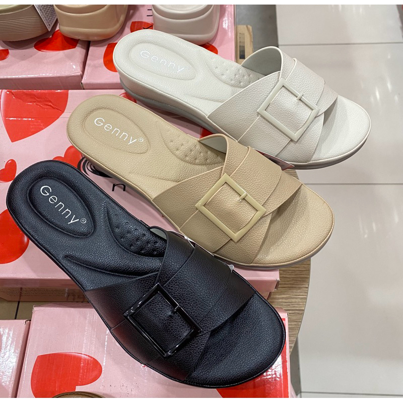 SANDAL WANITA GENNY WEDGES BAHAN RINGAN