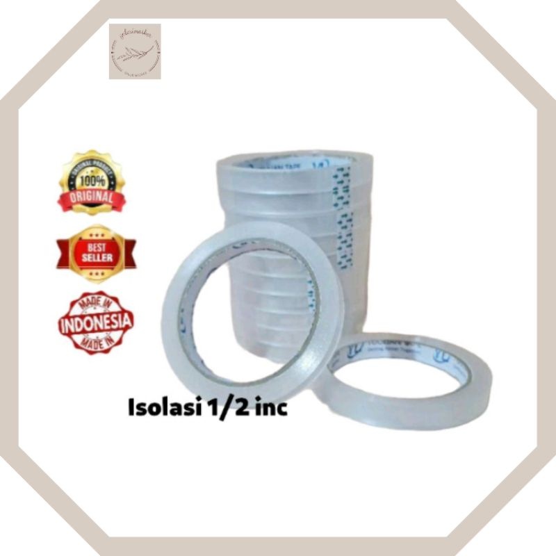 

Isolasi Nakamaru 1/2 X 72 Yard / Selotip Serba Guna