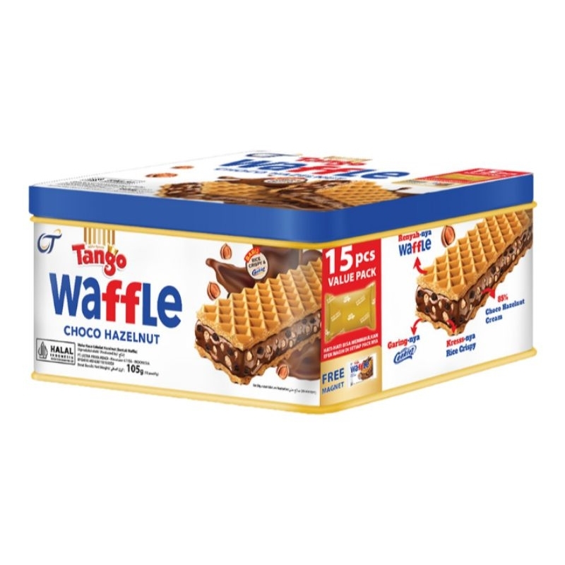 

Tango Waffle Cokelat Hazelnut Kaleng 105 gram