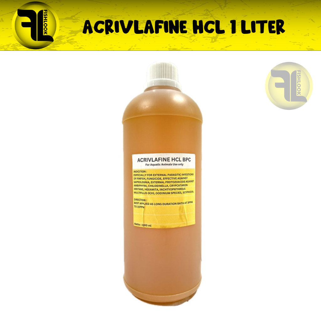 HCL Acriflavine HCL BPC 1 LITER obat cair ikan hias cupang guppy