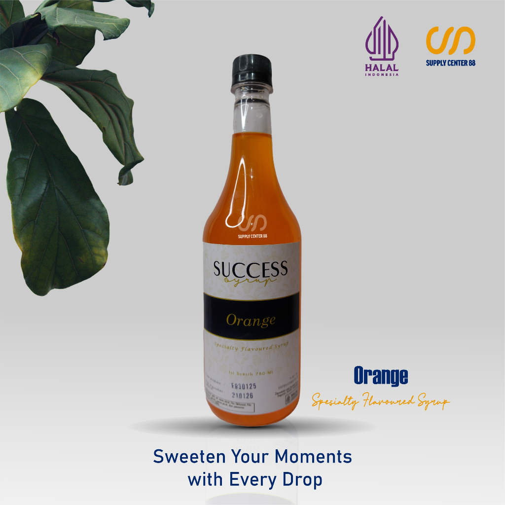 

Success Orange Special Flavored Syrup Perasa Minuman Botol dari Plastik