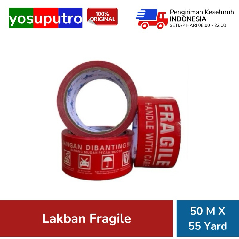 

Lakban Fragile Premium 50M x 55Yard