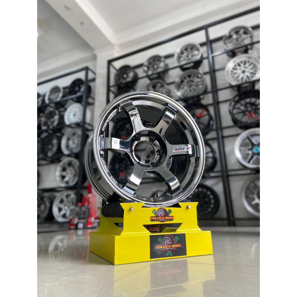 Velg mobil Te37 progresive ring18 ssw s202 bisa untuk mobil pajero fortuner hilux dll