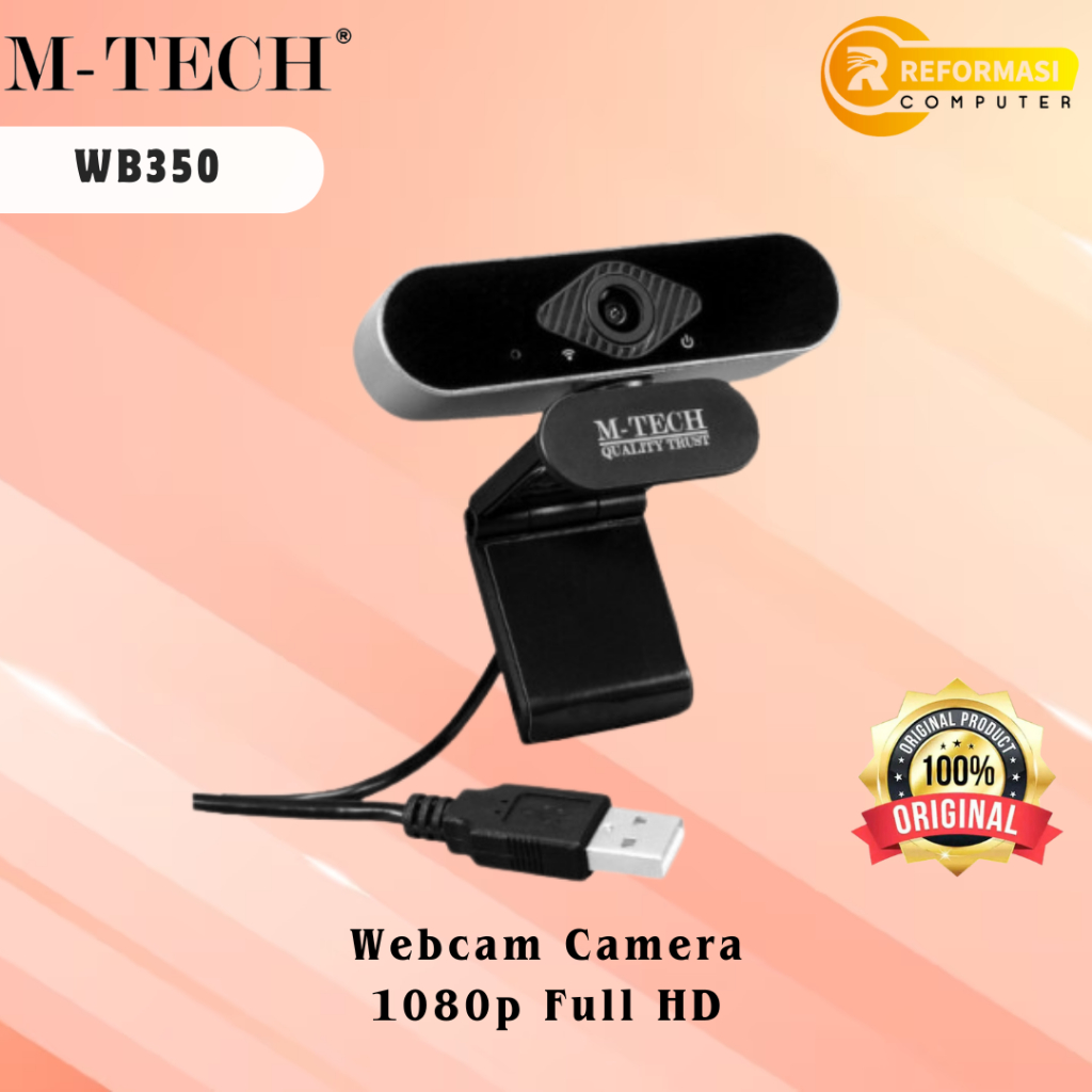 M-TECH Webcam M-Tech WB350 Camera Webcam 1080p Full HD