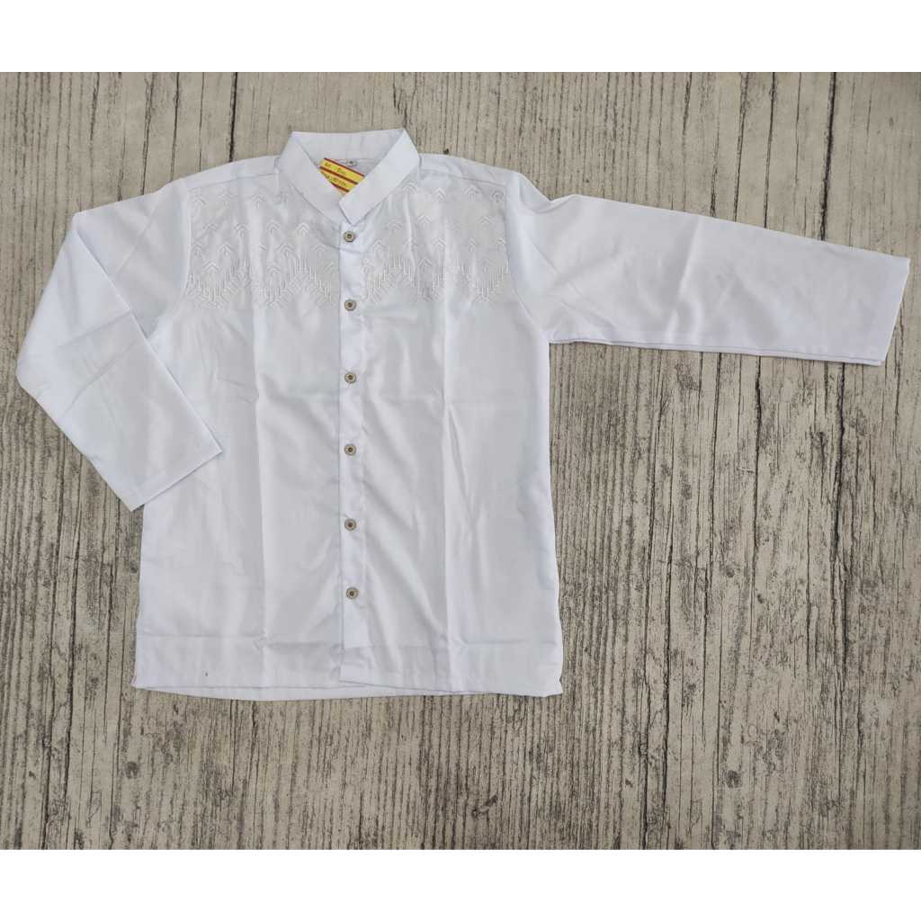 ATASAN KOKO ANAK CITRA PUTIH LENGAN PANJANG / ATASAN KOKO ANAK PUTIH LENGAN PANJANG / ATASAN PUTIH A