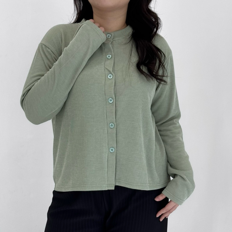 QH Gia Cardigan - Cardigan Knit - Knit Top - Cardigan Knit Wanita - Cardigan BigSize - Cardigan