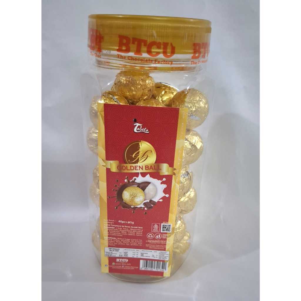 

Coklat Tobelo Golden Balls Coklat Bola Toples isi 40pcs