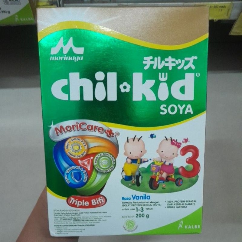 chil kid soya 3 200g morinaga chil kid soya 3 200g (khusus alergi susu sapi)