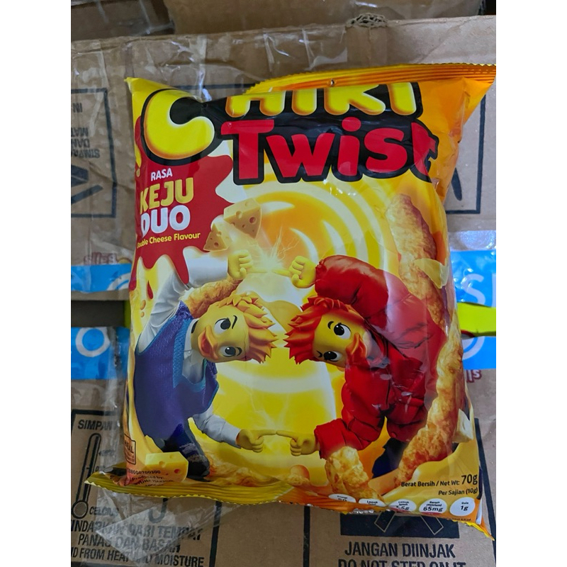 

Chiki Twist Rasa Keju duo 70 gram