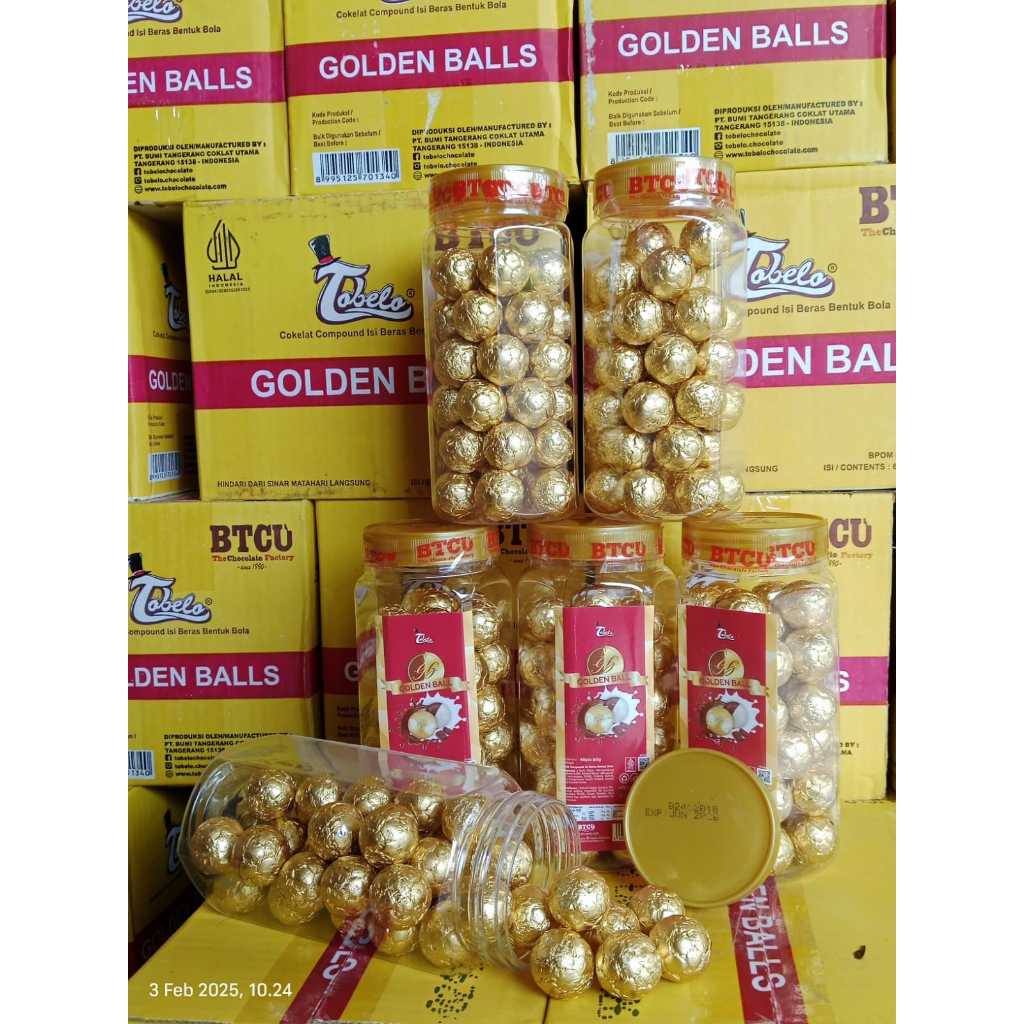 

AR SNACK 6 PCS TOBELO GOLDEN BALLS