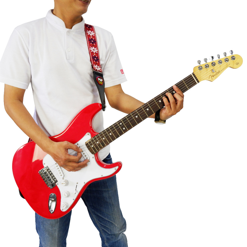 Gitar Listrik Melodi Elektrik Fender Stratocaster Torino Red Merah Custom Replica